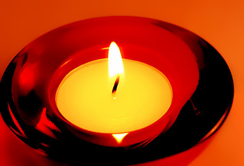 Image showing burning candle