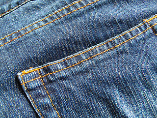 Image showing blue jeans background