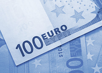 Image showing euro money abstract background