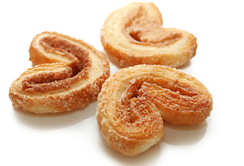 Image showing Three sweet cookies with cinnamon 