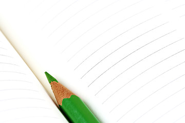 Image showing Pencil and agenda