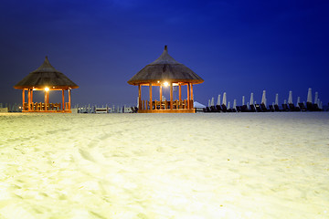 Image showing Restaurant on the beach