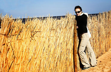 Image showing Girl on the beach