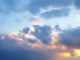 Image showing evening sky background