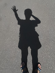 Image showing shadow of a man