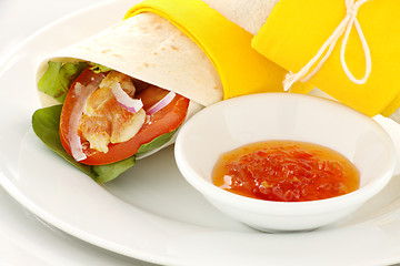 Image showing Spicy Chicken Wrap