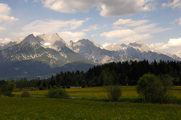 Image showing Evening in the Alps