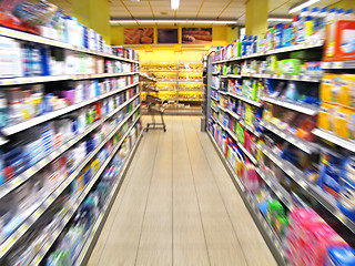 Image showing supermarket aisle