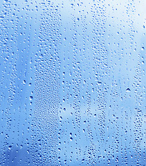 Image showing water drop on glass