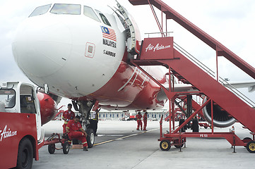 Image showing Airplane at airport