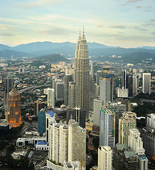 Image showing Kuala Lumpur at sunset