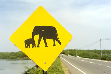 Image showing Elephant Sign