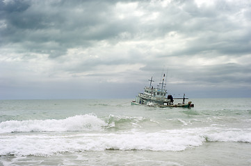 Image showing Wrecked ship