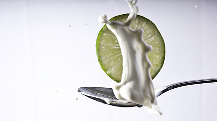 Image showing lime splash