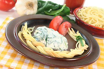 Image showing Pasta plait