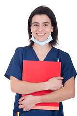 Image showing Doctor holding folder