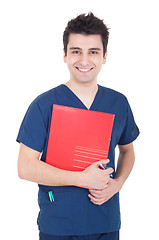 Image showing Doctor holding folder