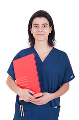 Image showing Doctor holding folder