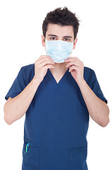 Image showing Doctor wearing mask