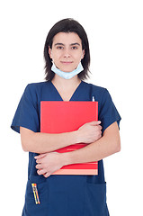 Image showing Doctor holding folder