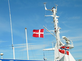 Image showing Norwegian and Danish flag