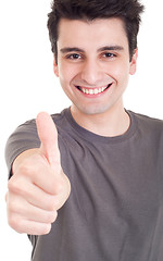 Image showing Man showing thumbs up