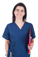 Image showing Doctor holding folder