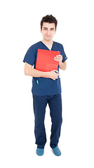 Image showing Doctor holding folder