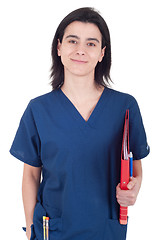 Image showing Doctor holding folder