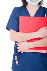 Image showing Doctor holding folder