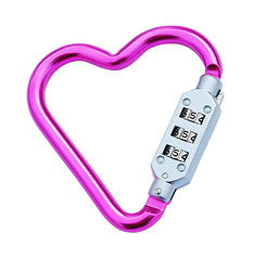 Image showing Heart shaped carabiner