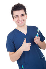 Image showing Dentist thumb up