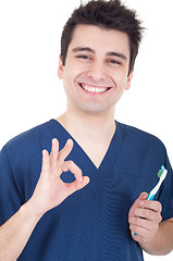 Image showing Dentist ok sign