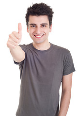 Image showing Man showing thumbs up