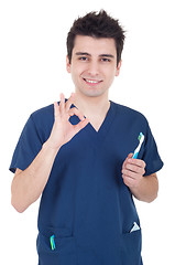 Image showing Dentist ok sign