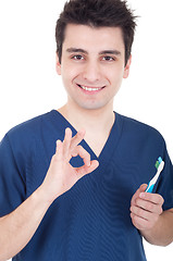 Image showing Dentist ok sign