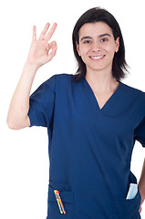 Image showing Dentist ok sign