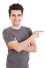 Image showing Man pointing right