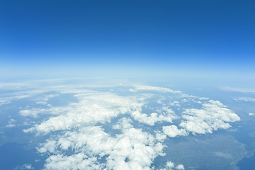 Image showing flight over clouds