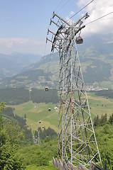 Image showing Cable Cars at Mount Titlis