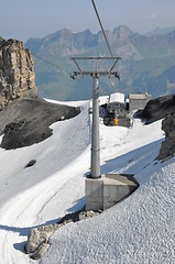 Image showing Chairlifts at Mount Titlis