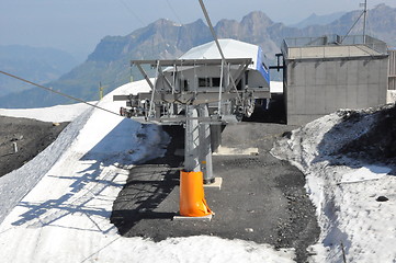 Image showing Chairlifts at Mount Titlis