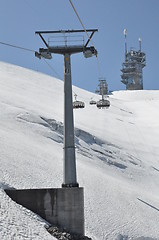 Image showing Chairlifts at Mount Titlis