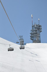 Image showing Chairlifts at Mount Titlis