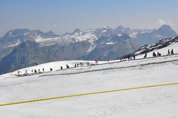 Image showing Snowtubing at Mount Titlis