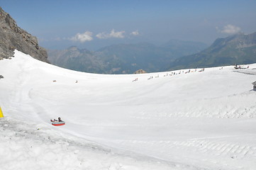 Image showing Snowtubing at Mount Titlis