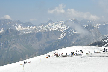 Image showing Snowtubing at Mount Titlis