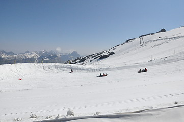 Image showing Snowtubing at Mount Titlis