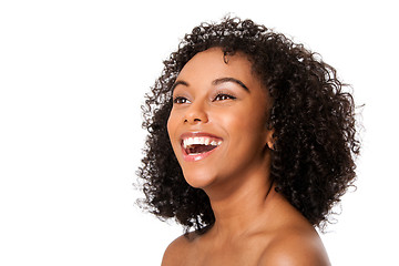 Image showing Happy smiling young woman