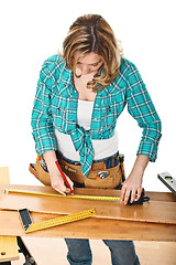 Image showing craftwoman at work